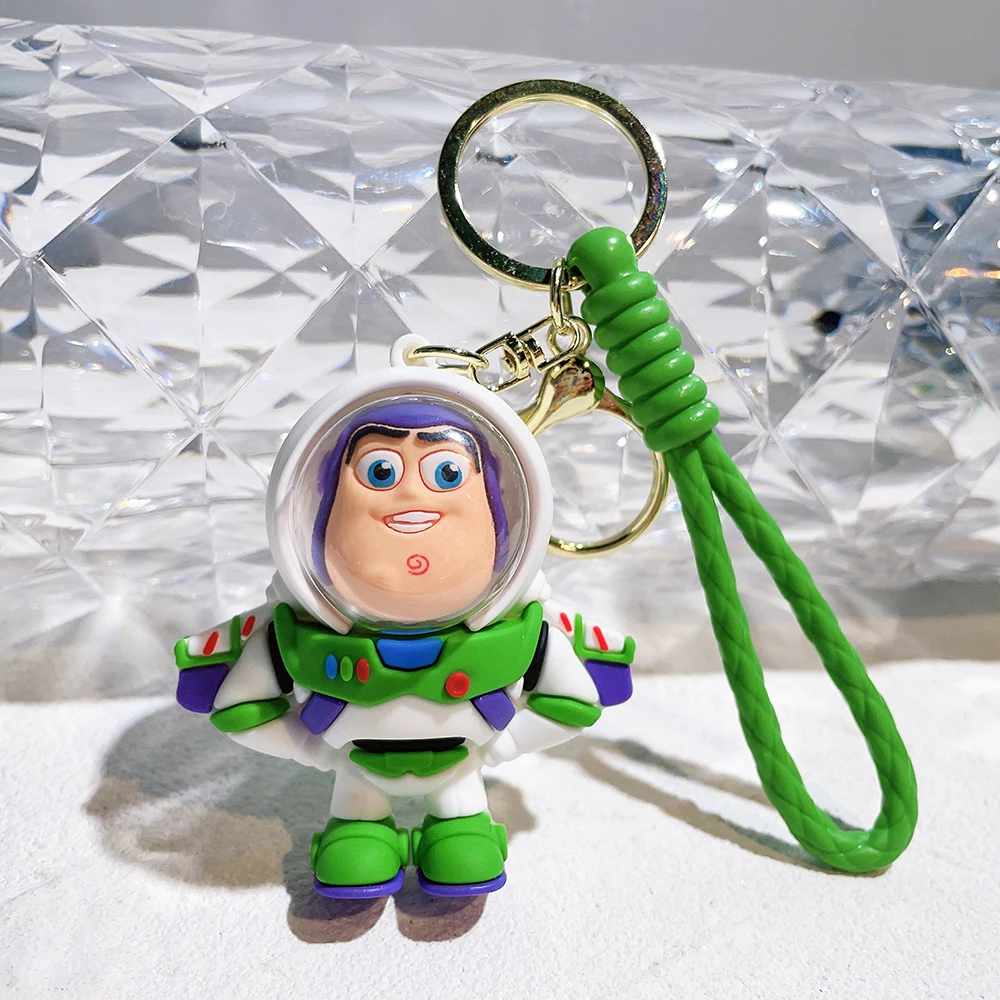 Anime Disney Keychain Toy Story Keyring Ornament Cartoon kawaii Key Chain Car Pendant Kids Toys Gifts