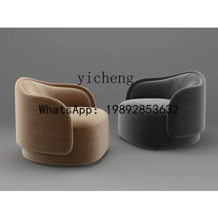 

Shaped Fabric Armrest Armchair Homestay Hotel Negotiation Leisure Sofa