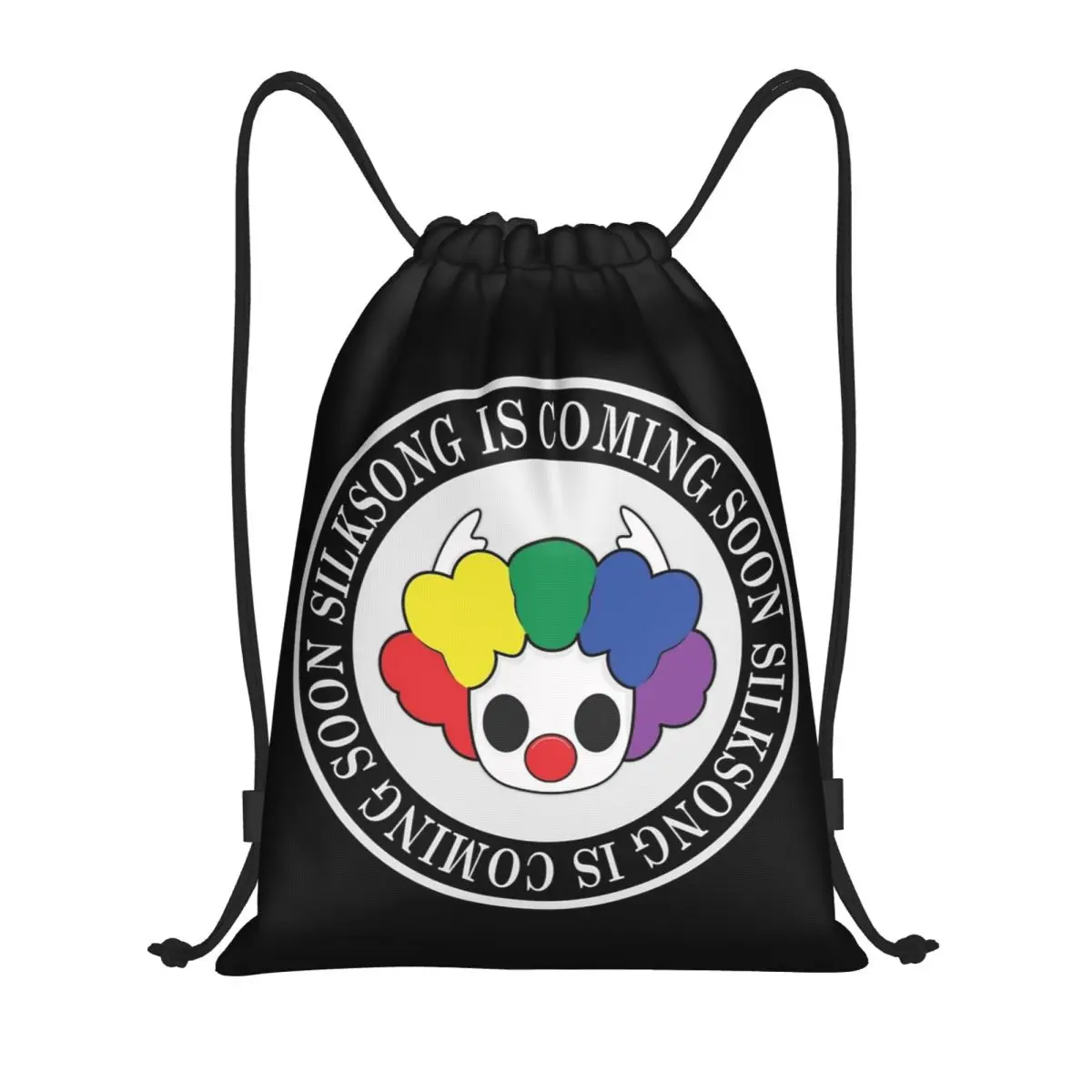 

Clown Hollow Knight Silksong Рюкзак на шнурке Спортивная спортивная сумка Рюкзак на шнурке для тренировок
