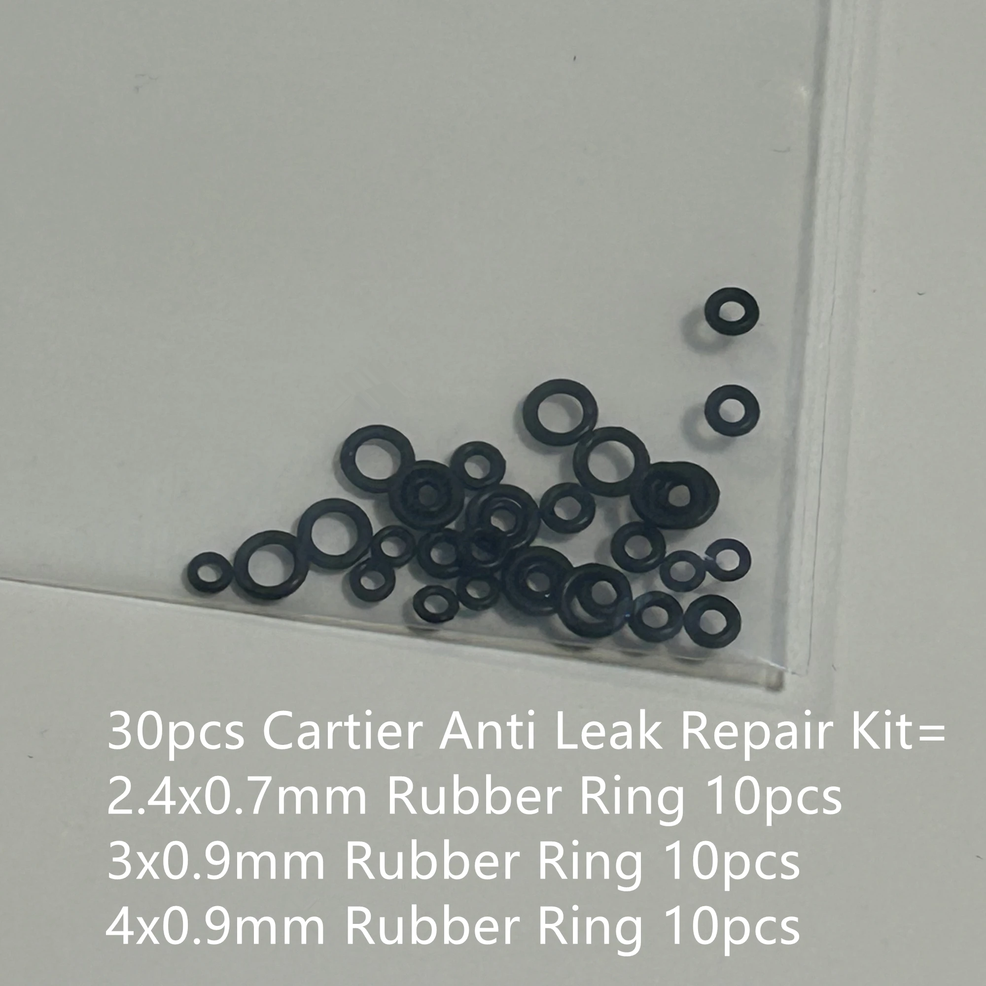 30pcs/Lot Prevent Gas Leak Rubber O-Ring Repair Kit For Cartier Lighter Anti Leak Inner Spare Rubber Part DIY Tool Accessories