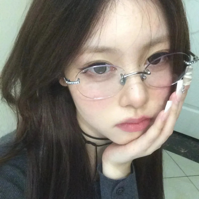 Nouveau pur désir Anti-lumière bleue lunettes cadre femmes pas de maquillage plaine lunettes hommes contrastant mignon décoratif ordinateur lunettes