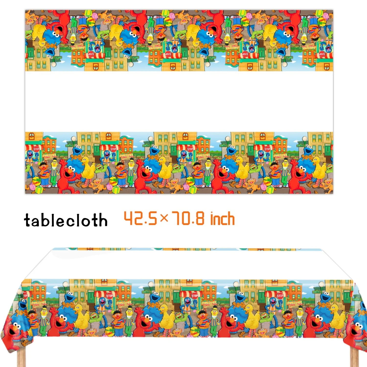 세서미 스트리트 생일 파티 장식 일회용 식기 세트 테이 - Table Cloth Disposable 리뷰 및 가격