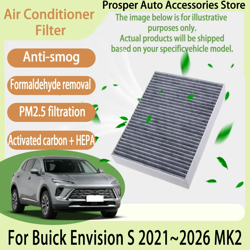For Buick Envision S 2021~2026 Car Cabin Pollen Air Conditioning A/C Filter Cabin Filter with Activated Carbon Car Accessories