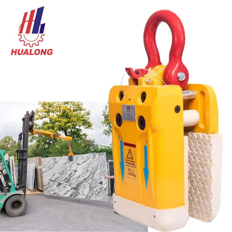 Machinery 1000 Kgs Granite Slab Handling Tool Elevating Lifter Stone Slab Lifting Clamp For Marble Quartz Large Plate