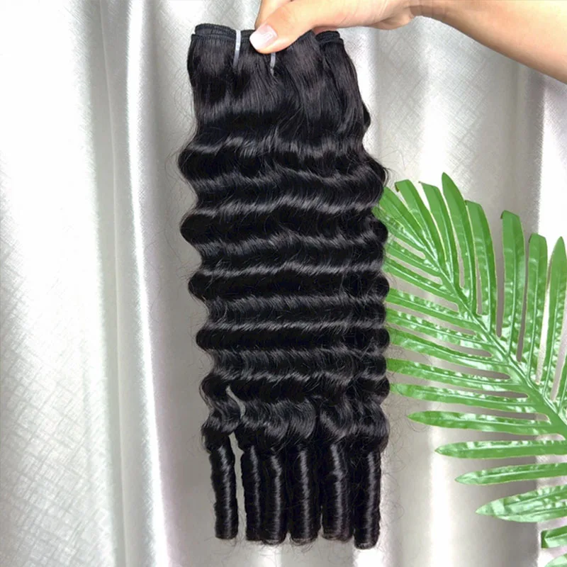 15A Loose Deep Human Hair Bundles Deals Vietnamese Raw Human Virgin Hair Weave Bundle Ocean Spiral Curly Hair Bundles