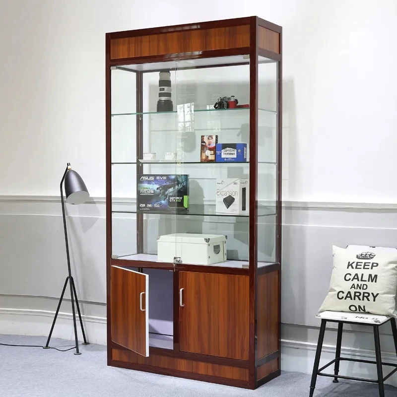 custom.Customized Glass Cosmetic Display Counter Watch Shop Glass Display Glass Cabinet