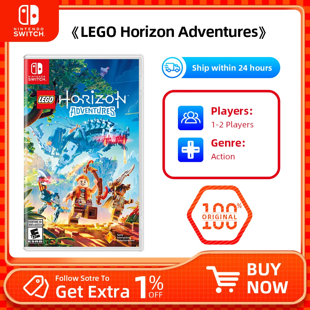 عروض ألعاب Nintendo Switch - Lego Horizon Adventures - لبطاقة ألعاب Nintendo Swithc OLED Lite