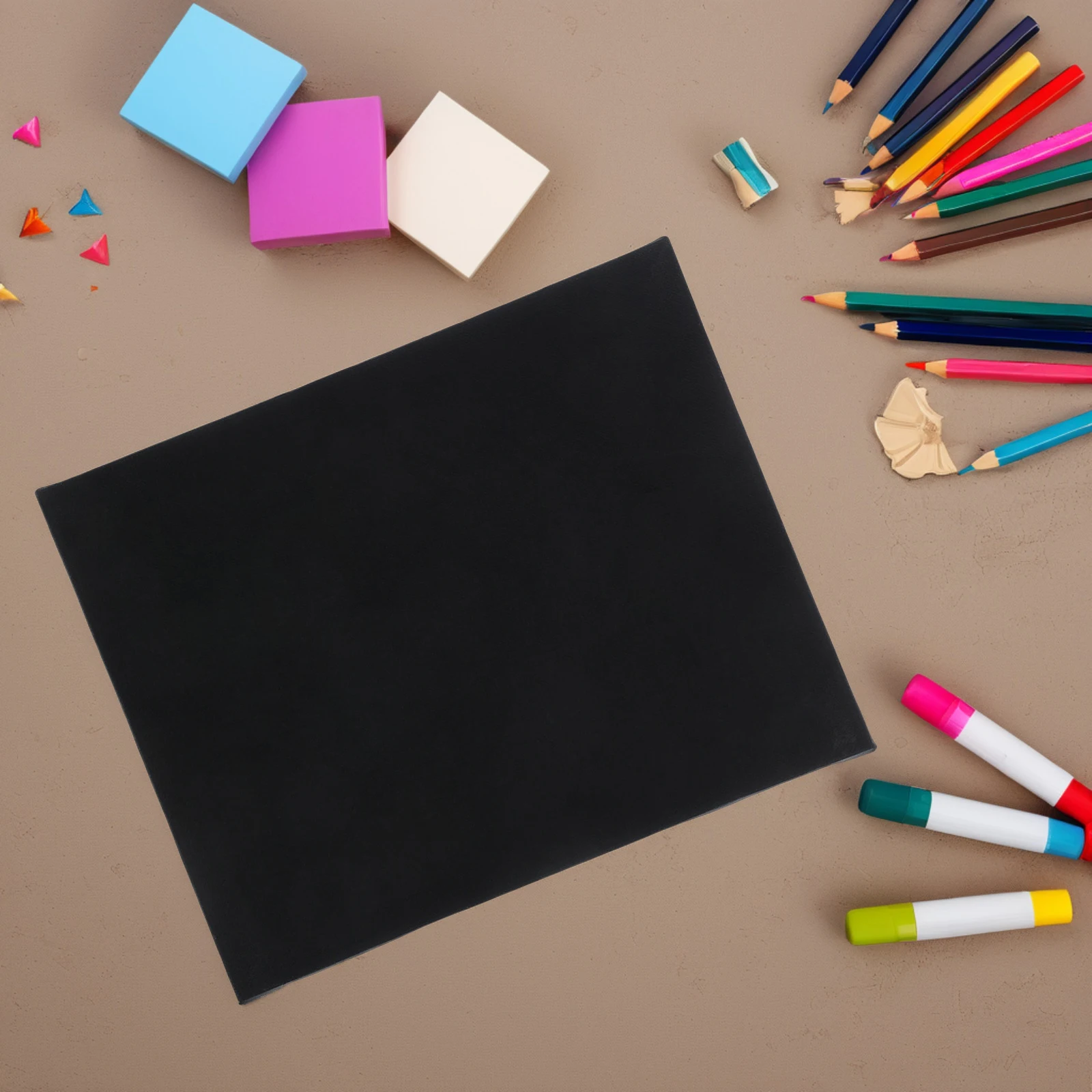 

30Cm Black Blank Canvas Boards For Acrylic Oil Watercolor Painting Cotton Practice Panels Durable Wood Supplies Kids