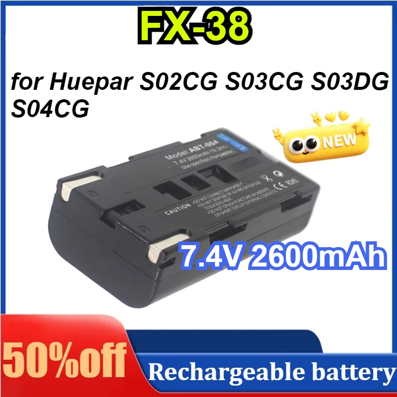 

FX-38 for Huepar S02CG S03CG S03DG S04CG 7.4V 2600mAh Laser Level Battery
