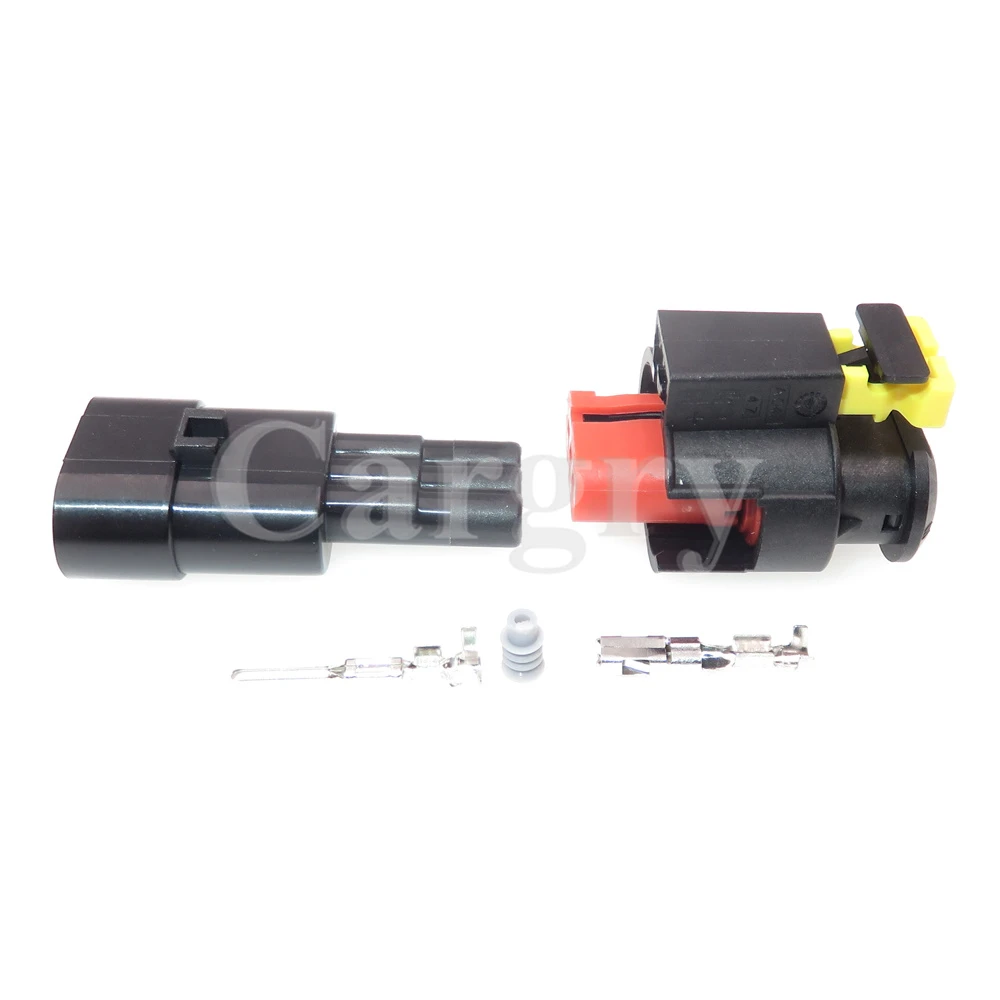 1 Set 3P 284426-1 284425-1 AC Assembly Automotive High Voltage Package Ignition Coil Wiring Waterproof Socket Car Connector