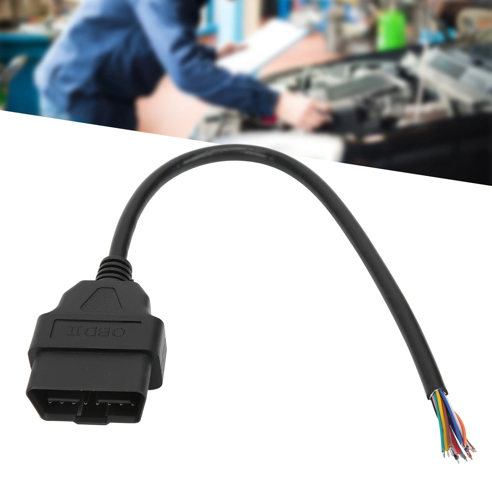 

OBD2 штекерный адаптер 16-контактный разъем кабеля диагностический инструмент фитинг для удлинителя ELM327 30 см