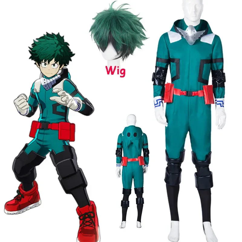 

Мой герой Академия Косплей Аниме Boku No Hero Костюм Академии Izuku Midoriya Боевой костюм Косплей Костюм