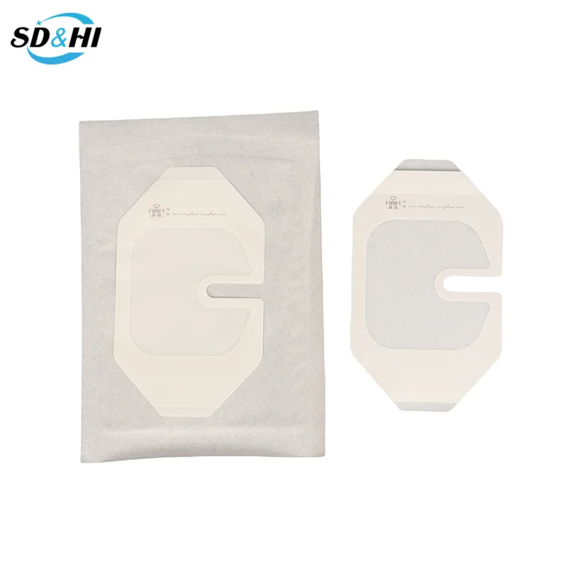 5pcs Octagonal Invisible Fitting Fixation Application PU Transparent Visual Retained Plaster Waterproof Dressing Patch