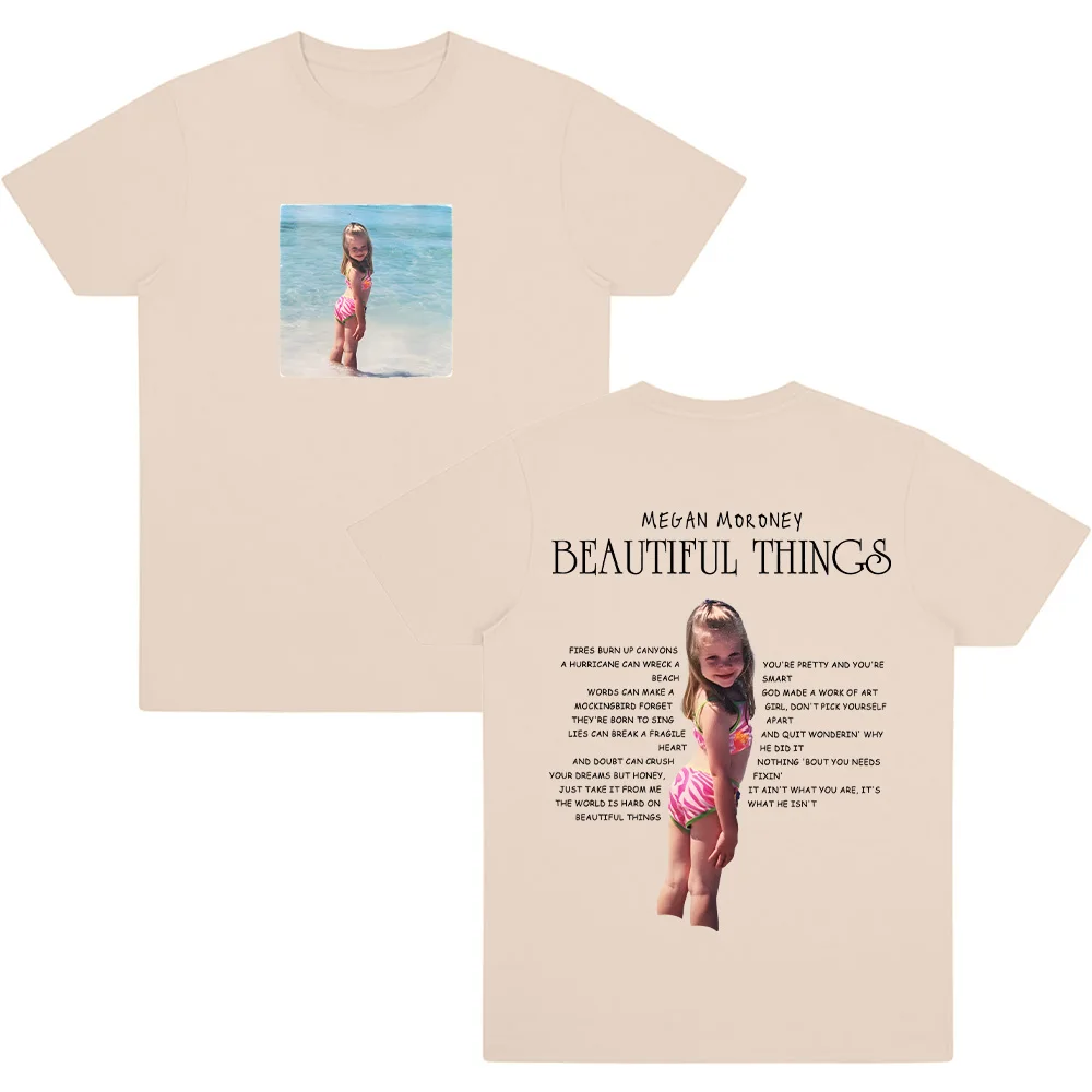 ミーガン・モロニー美しいものグラフィック Tシャツ新しいコンフォートコットン半袖 Tシャツ原宿スタイル女性ファッショントップユニセックス Tシャツ