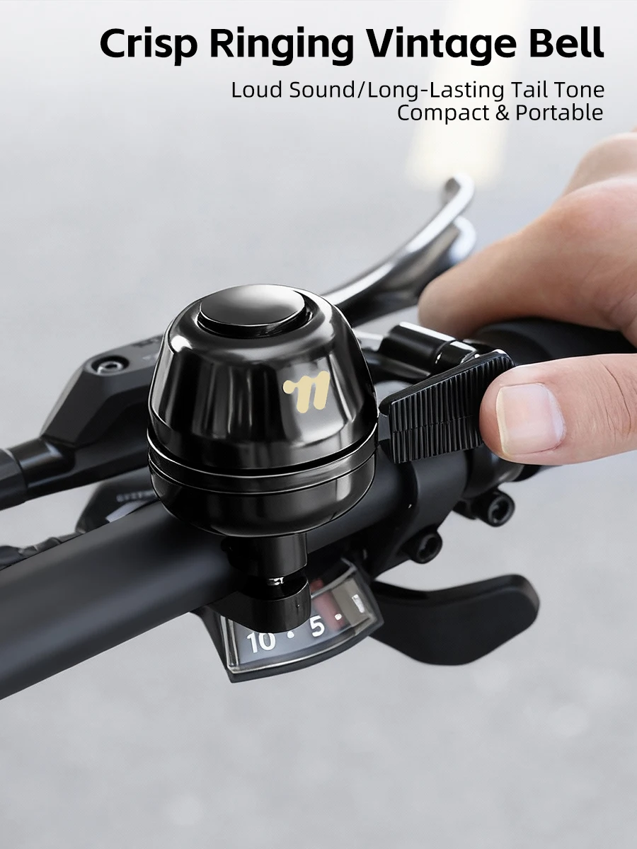 AliExpress West Biking WEST BIKING Vintage Solid Copper Bike Bell Compact Portable Clear Sound Retro Bicycle Warning Horn for MTB Cycling Accessories