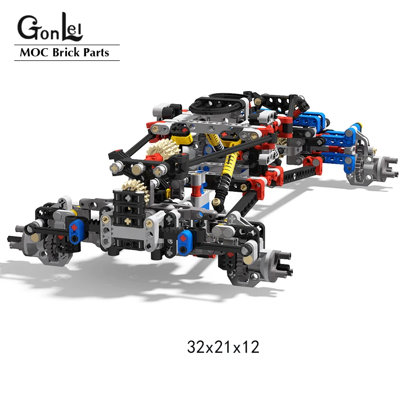 NEW Technical 4WD Off-road Front Suspension System MOC Building Blocks Parts Kits RC Bricks Model Cars for kids Boys DIY Toys