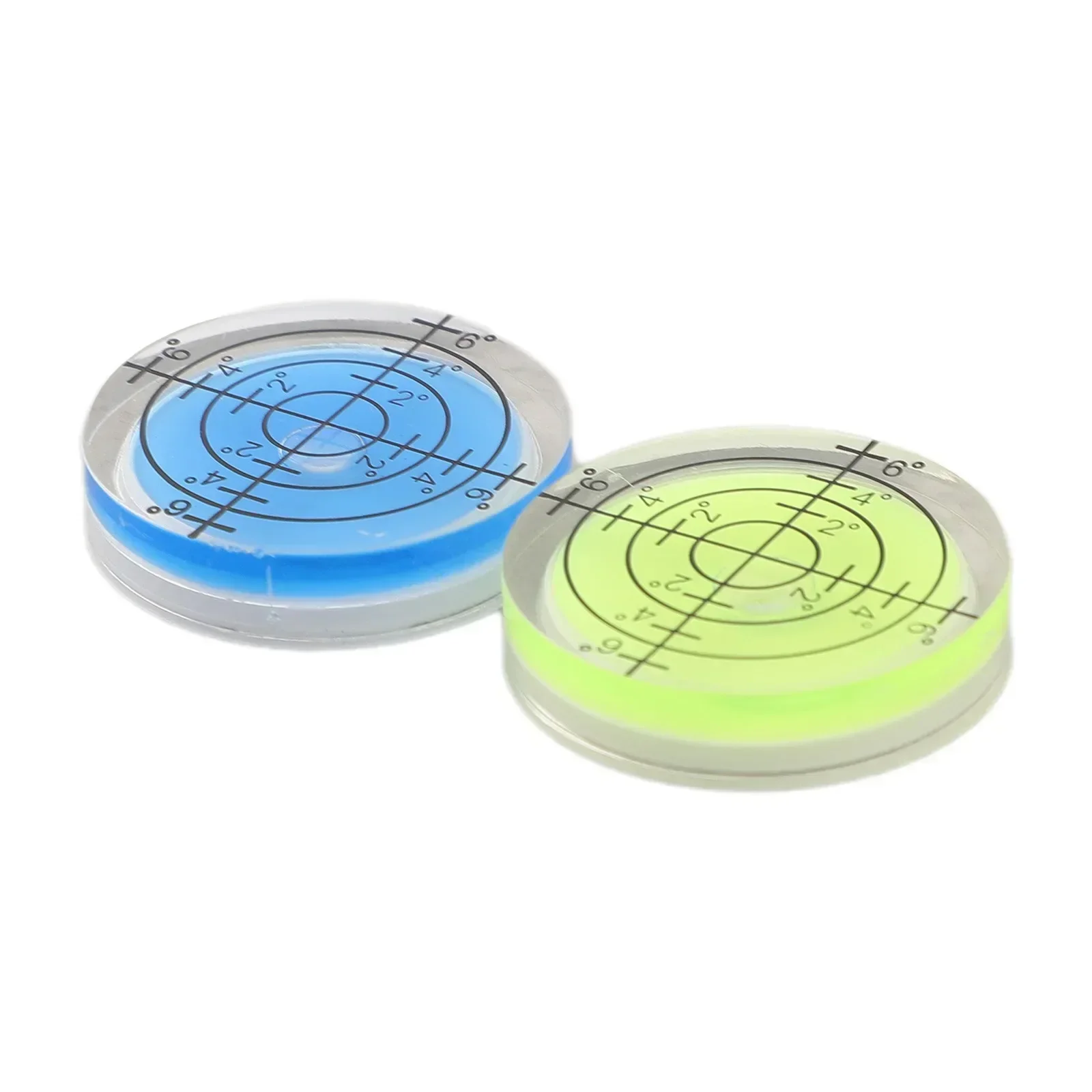 2Pcs 32mm Bubble Level High Precision Bulls Eye Degree Horizontal Mark Level Round Circular Measuring Meter Tools