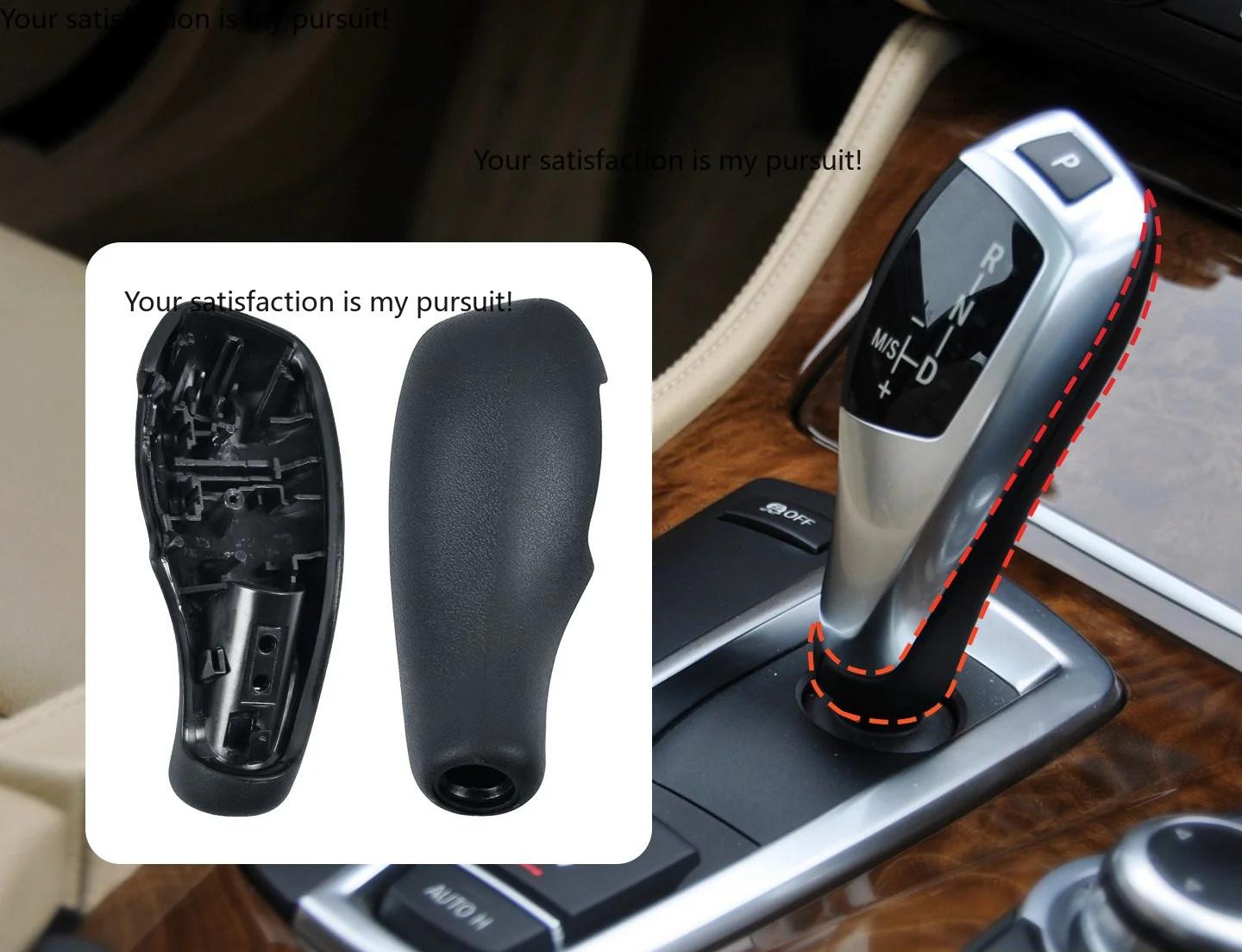 Applicable to BMW gear handle rear cover x3x4 chicken leg shift lever trim plate gear head cover accessories