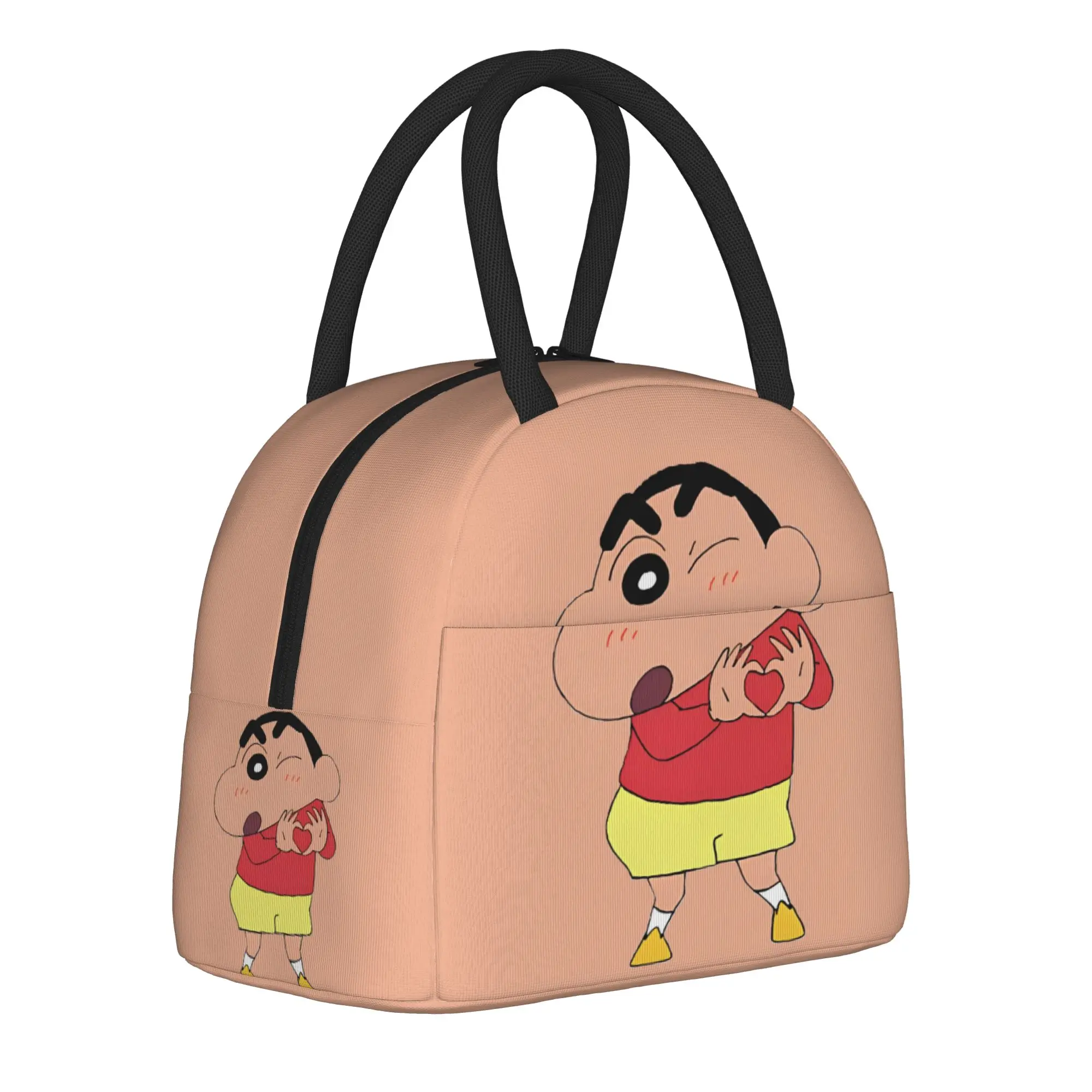 

Insulated Lunch Box Crayons Shins chans Merch Anime Lunch Food Box Causal Thermal Cooler Bento Box For School