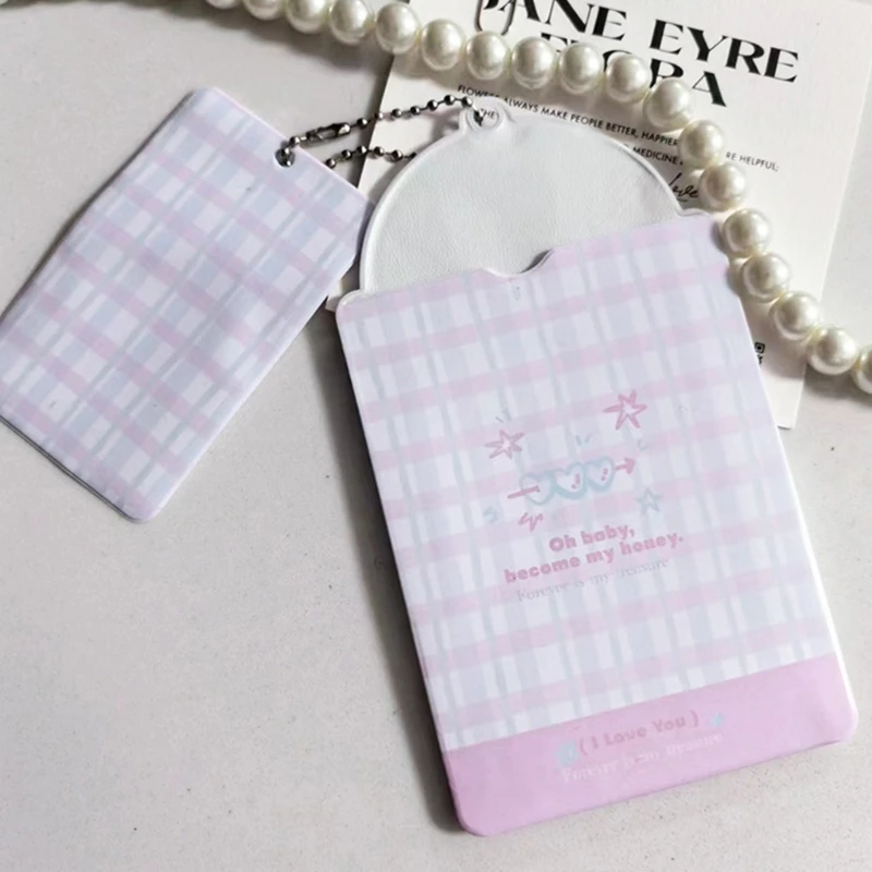 3-дюймовый держатель для фотокарточек с защитными рукавами и милым кулоном