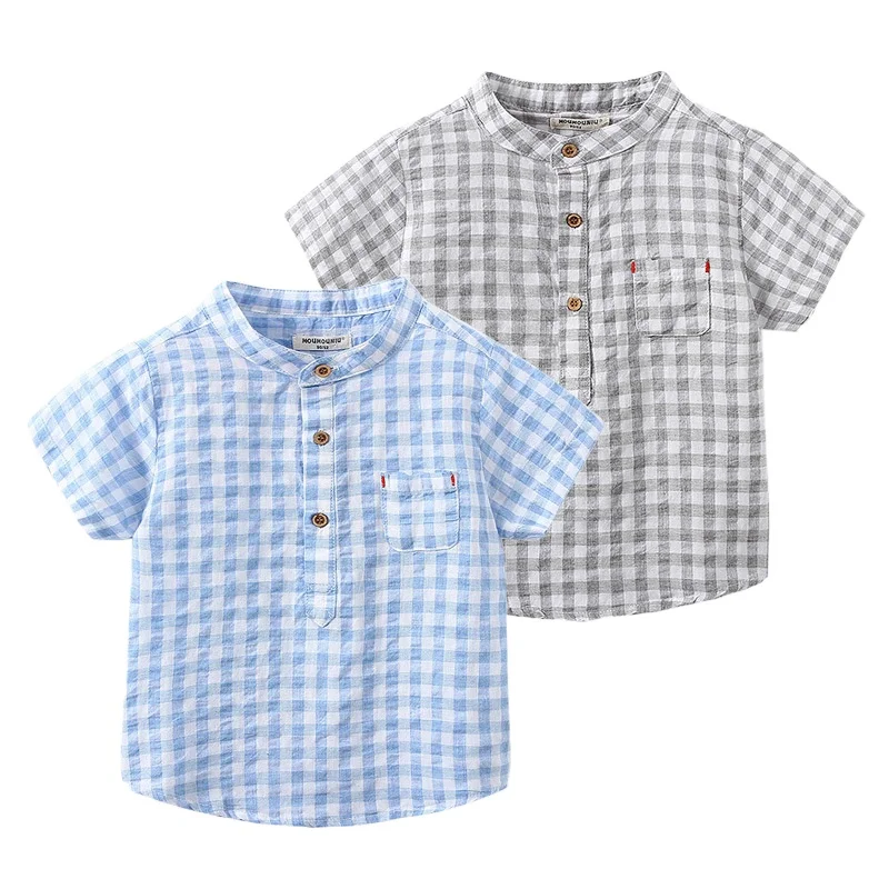 Soft Thin Fabric Toddler Boys Shirts Kids Tops Summer Children's Clothes