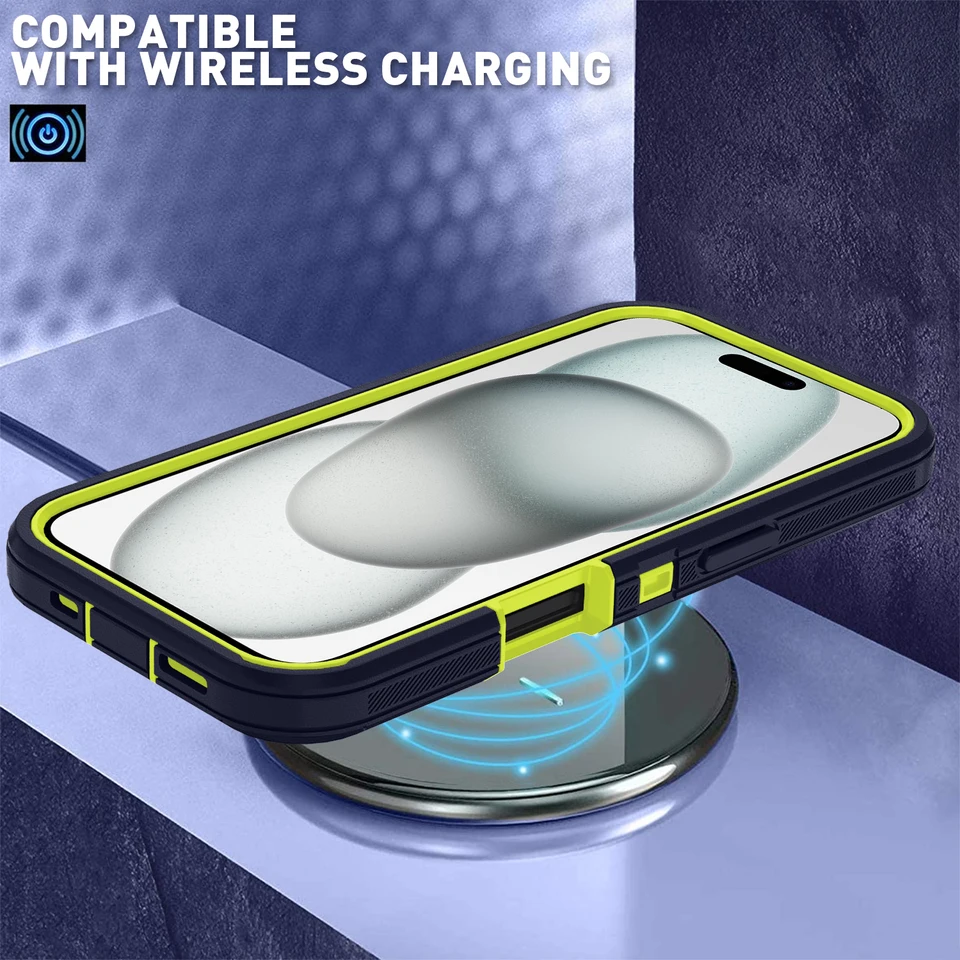 Funda de teléfono tipo armadura a prueba de golpes para iPhone 11 12 13 14 15 Pro Max X XS XR XSMAX 7 8 Plus SE2 SE4, cubierta trasera de PC+TPU resistente 6