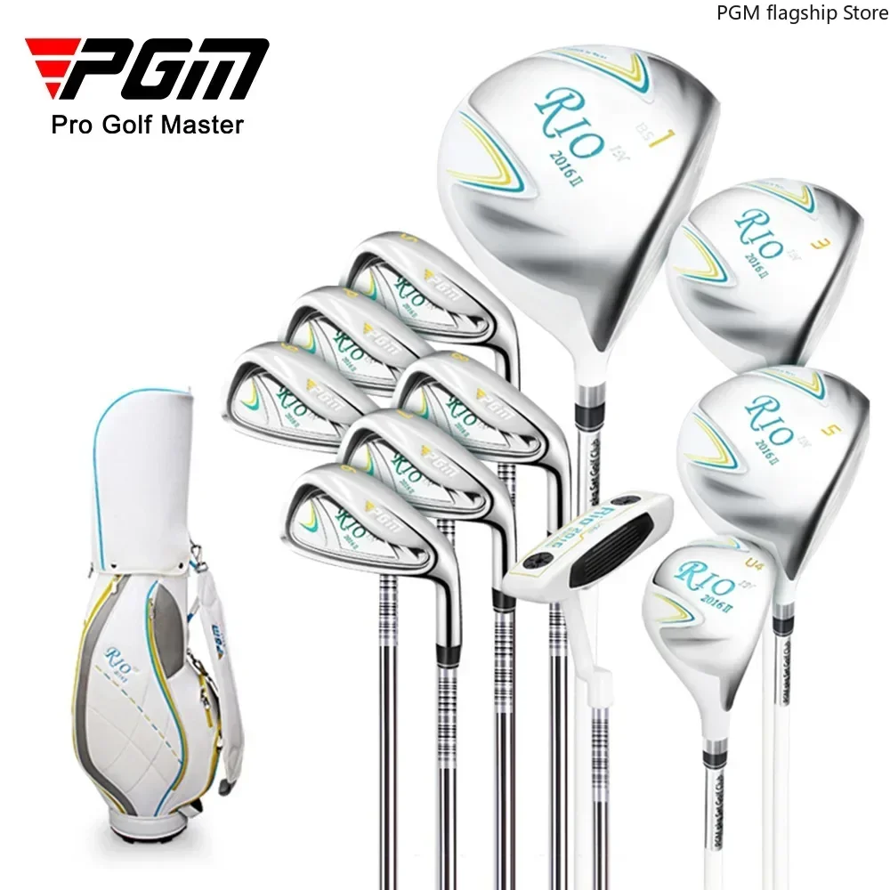 

PGM Women's Golf Club Elegant Women's Carbon Shaft Set 11-Pole Junior High School Scholar Practice Rod LTG014