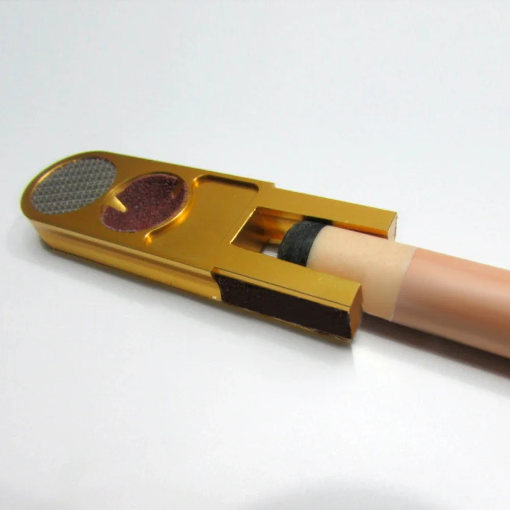 Grinder Pool Cue Tips Repair Tools WBilliards Cue Tips Alloy Multifunction Billiard Club Wooden Prick Radian Shaper