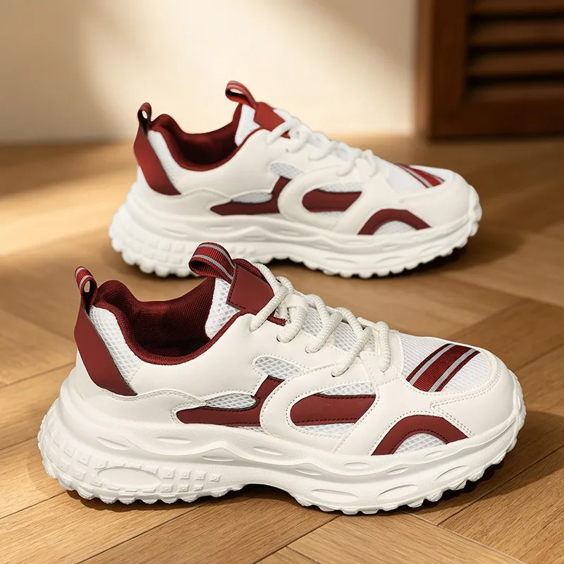 

Male Fashion Casual Shoes Simple Universal Design Elastic Soft Sole Wear Resistant Breathable Leisure Walking Sneakers