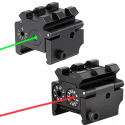 Grün/Red Dot Laser Anblick Airsoft Gewehr Pistole Laser Anblick mit Doppel 20mm Picatinny Schiene Halterung für Outdoor jagd Schießen