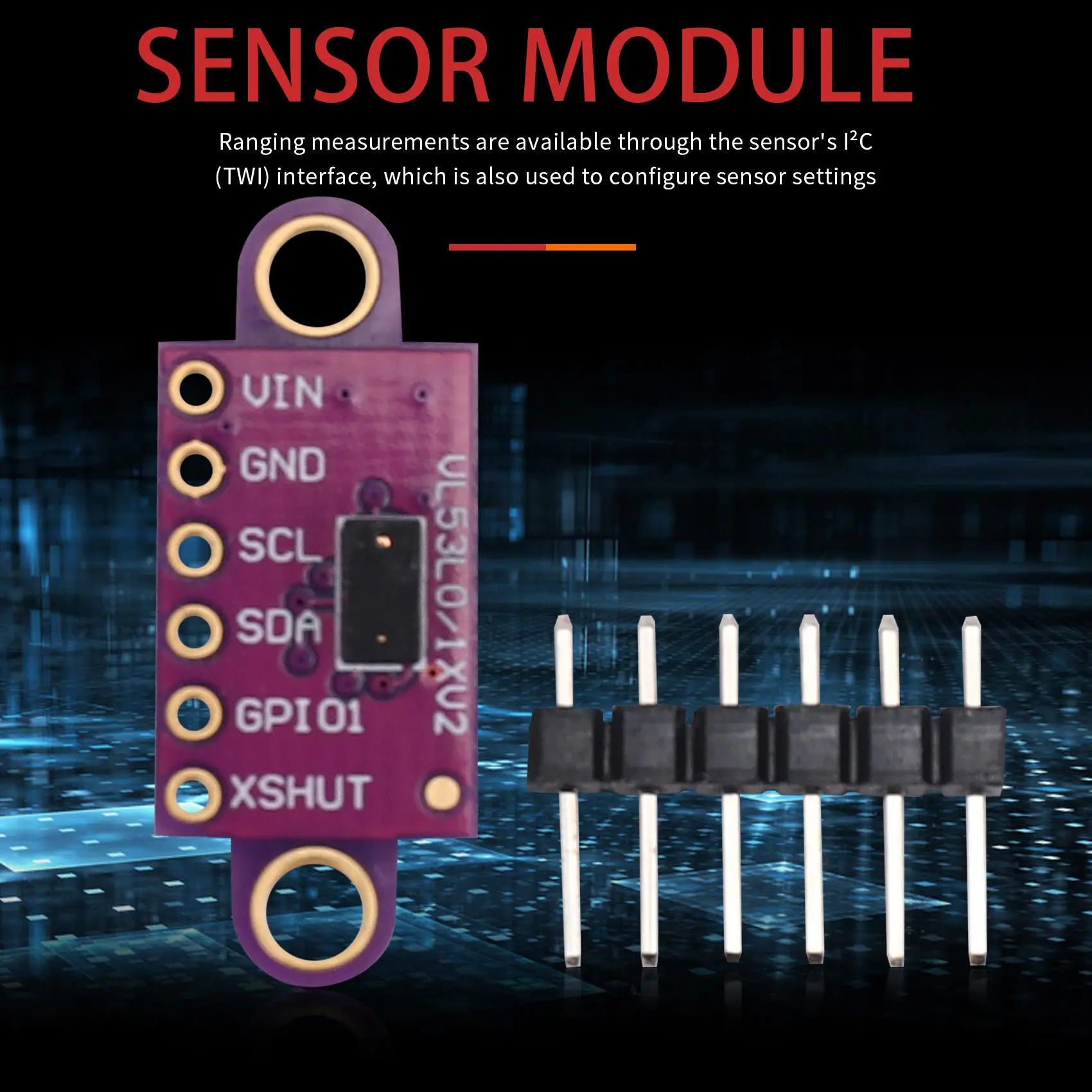 A86G NEW  Time-of-Flight Distance Sensor -VL53L0XV2 Module for