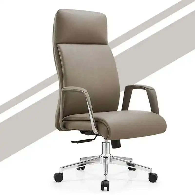 Leather Boss Office Chair Conference Comfortable Study Computer Single Chair Swivel Large Class Silla Oficina Furniture