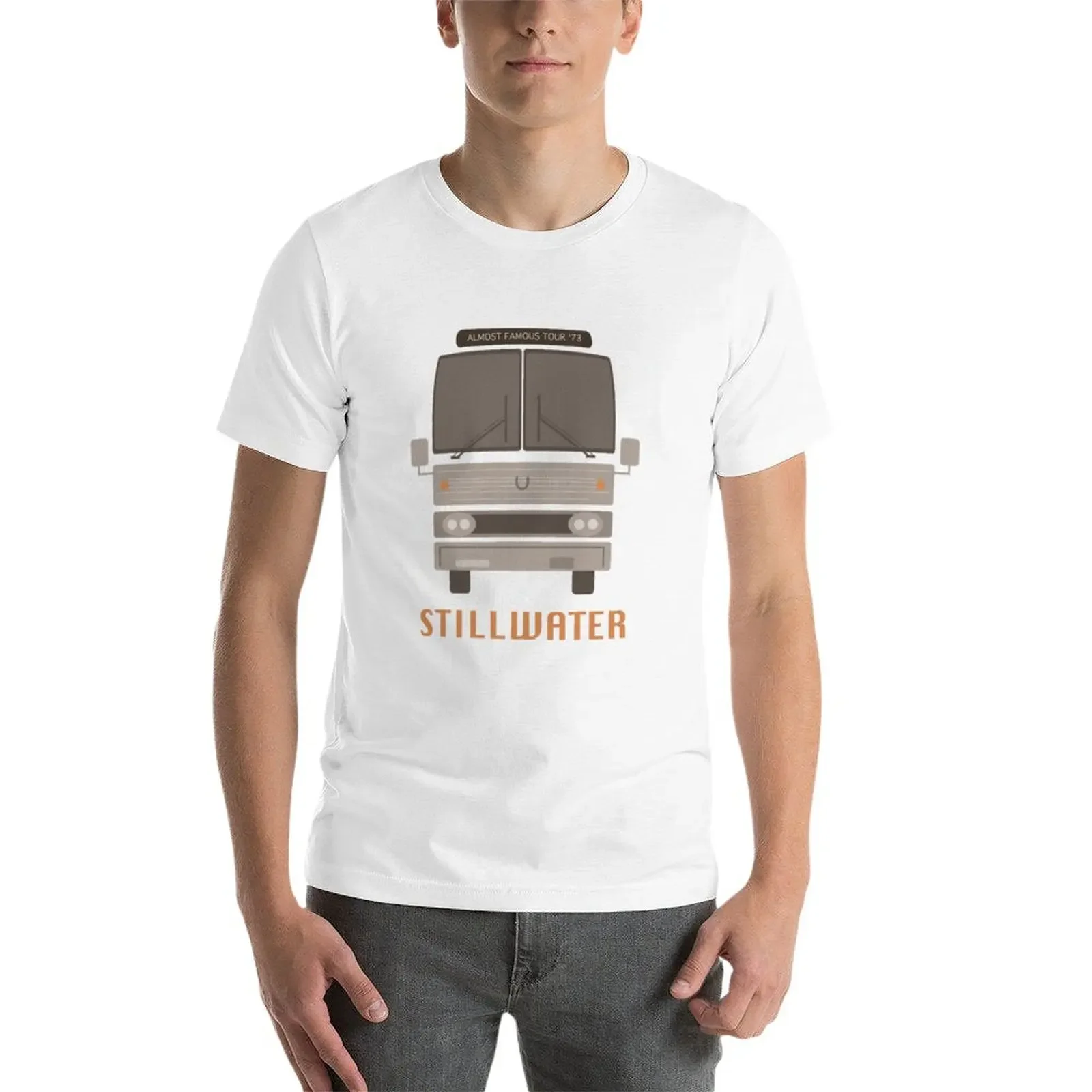 New Almost Famous Stillwater Tour Bus T-Shirt custom t shirt graphics shirts graphic tees mens workout shirts