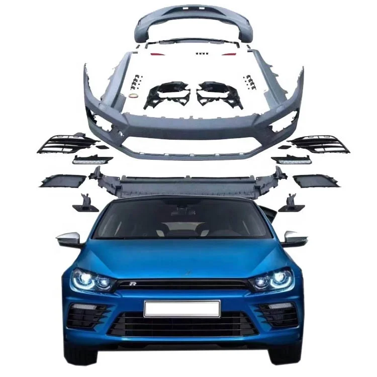 

High Quality Auto Part R Front Bumper Car Bodykit Full Body Kit for VW 2015 Scirocco R Car Conversion Bodykit
