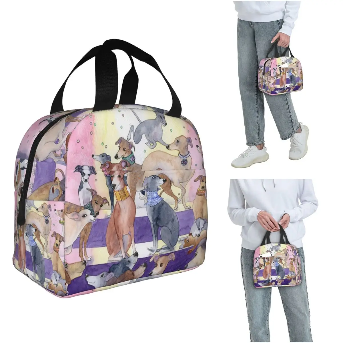 

Модная изолированная сумка для обеда для собак и борзых, школьный холодильник, термокоробка для еды, сумка для обеда, контейнер