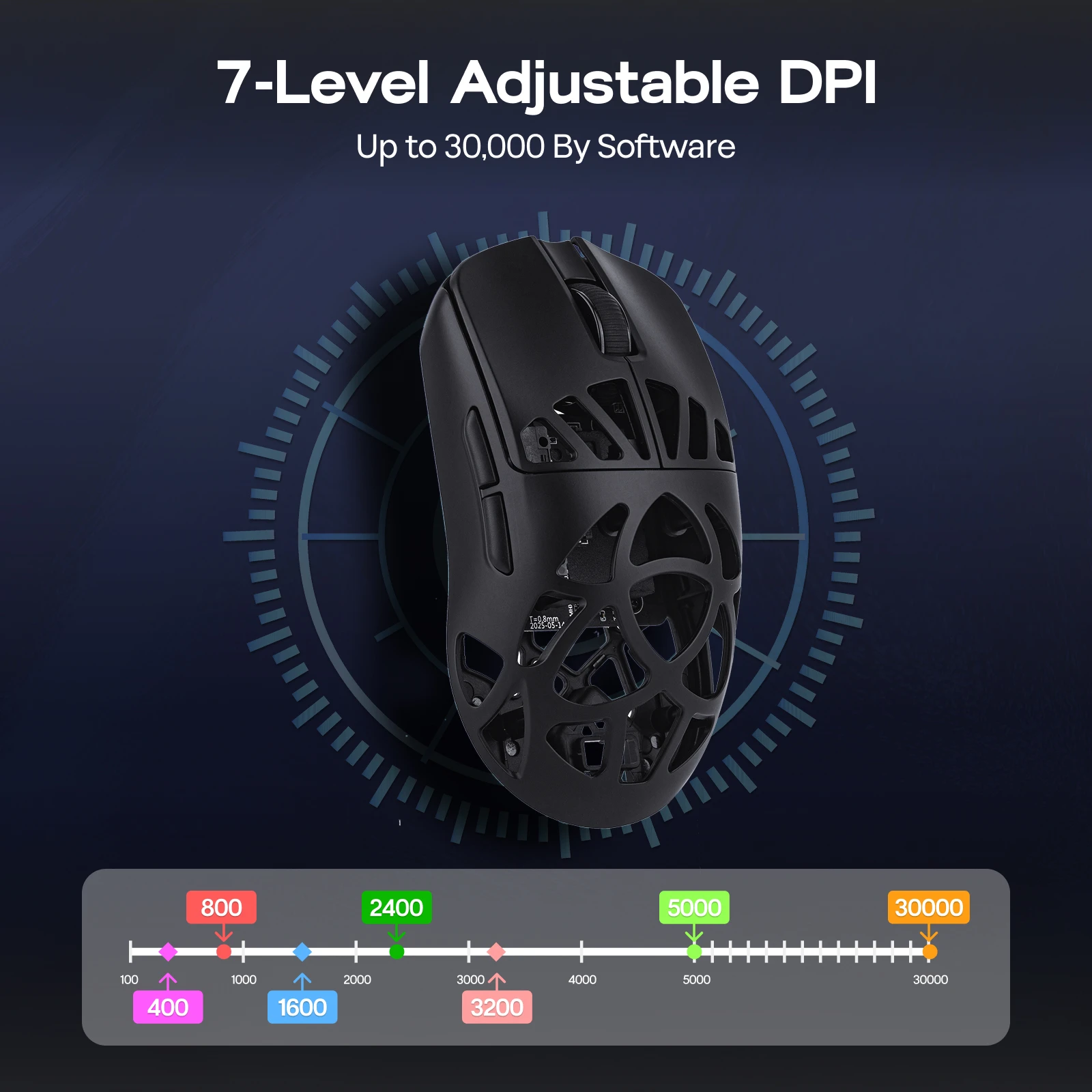EPOMAKER Carbon X игровая мышь проводная/2,4G/BT беспроводная сверхлегкая мышь из углеродного волокна с датчиком PAW3950 300 мАч