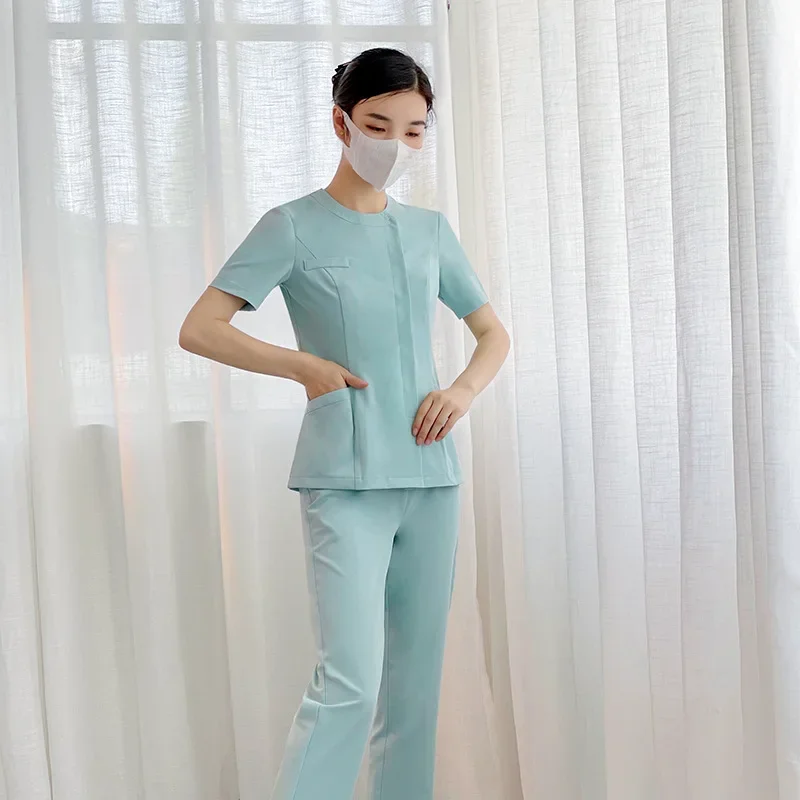 

Korean Medical Cosmetology Hospital Nurse Uniform Set Orthopaedic Oral Clinic Work Wear Beauty Salon Beautician Clothing