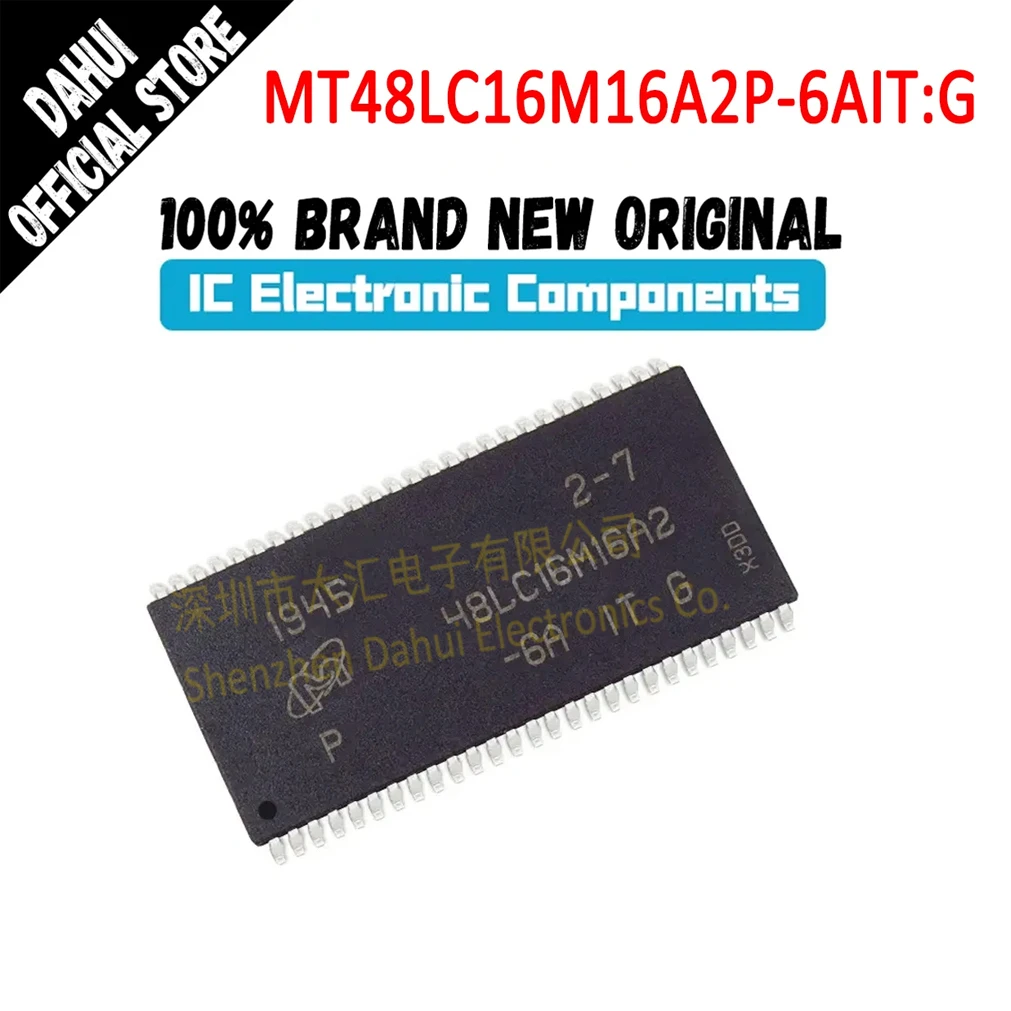 

MT48LC16M16A2P-6AIT: G 48LC16M16A2 TSOP-54 32M flash chip/SDRAM MEMORY IC chip In Stock 100% Brand New Origin