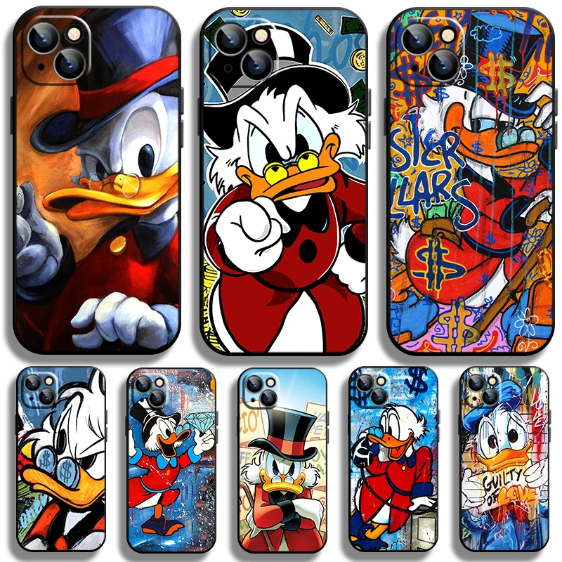 McDuck Scrooge Cool Black Phone Case For Apple iPhone 15 14 13 12 11 Pro Max Mini XS Max X XR 7 8 Plus Cover