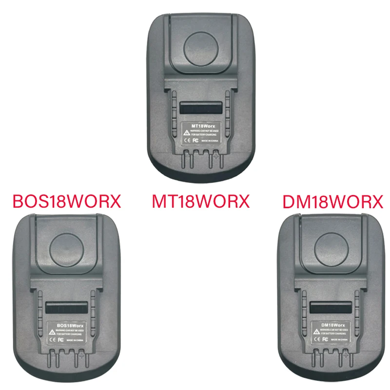 For Makita Bosch Dewalt Milwaukee 18 Volt Lithium Ion Batteries for Worx 4-Pin MT18WORX DM18WORX BS18WORX Battery Converter