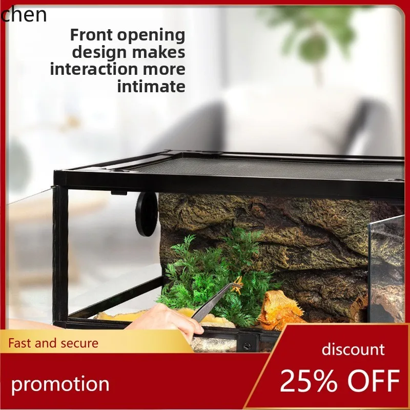 

CZ Ruipi Reptile Breeding Box Lizard Gecko Tortoise Snake Tank Tropical Rainforest Tank Landscaping Tank