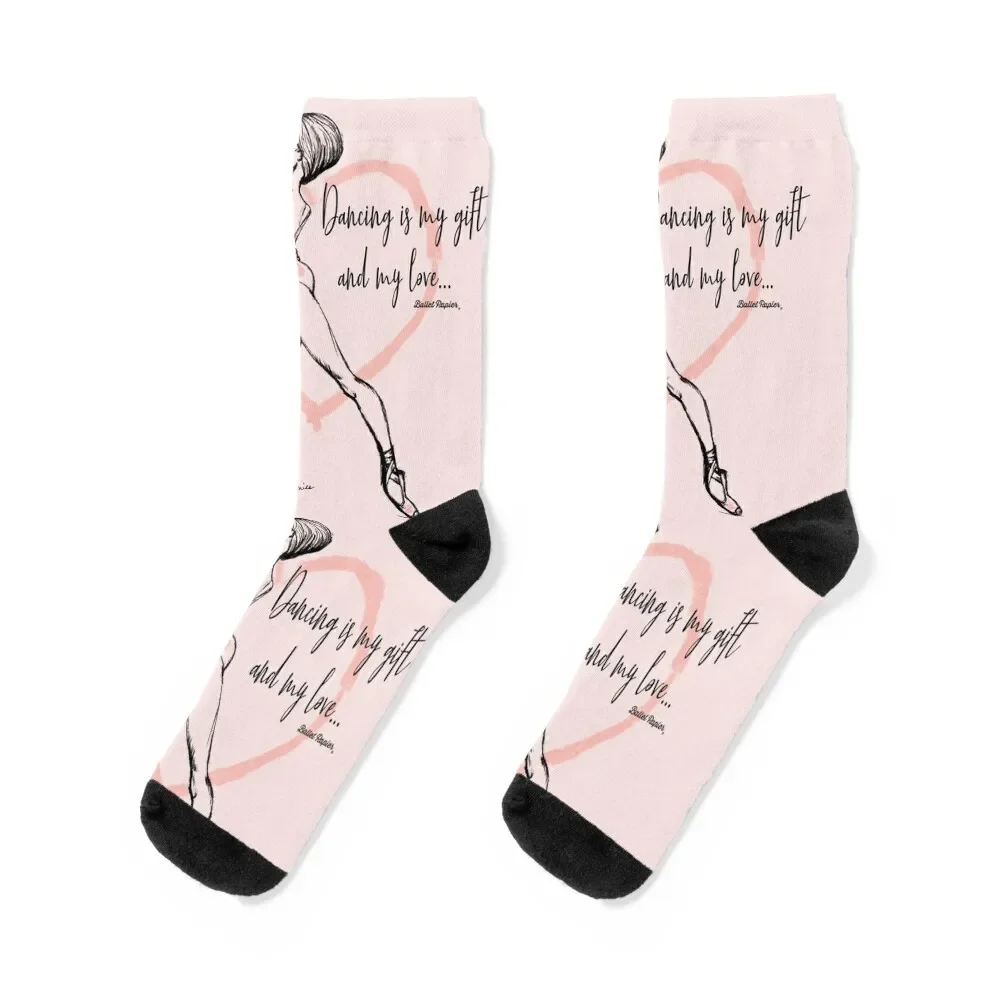 Dancing from Ballet Papier Socks heated gift Designer Man Socks Women's