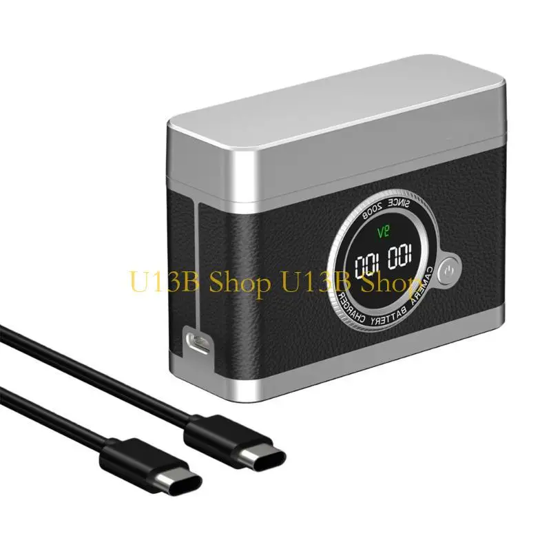 U13B High Performances Double NPW126S Battery Case 18W Power Delivery LCD Screen Safety Photography Essential