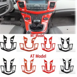 For Chevrolet Cruze 2009-2013 2015 AT MT Car Central Console Decoration Cover Stickers Gear Shift Panel Car Trim Accessories