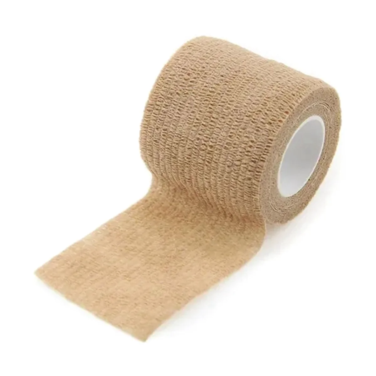 AUU-Sport Self Adhesive Elastic Bandage Wrap Tape for Knee Support Pads Finger Ankle Palm Shoulder 5cm X 4.5M Light Brown