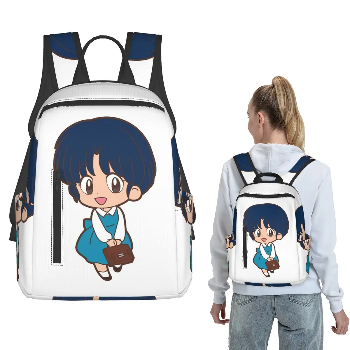 

Akane Tendo Chibi Ranma 12 Backpack Daypack Children BookBag School Bag Shoulder Bags for Men Women