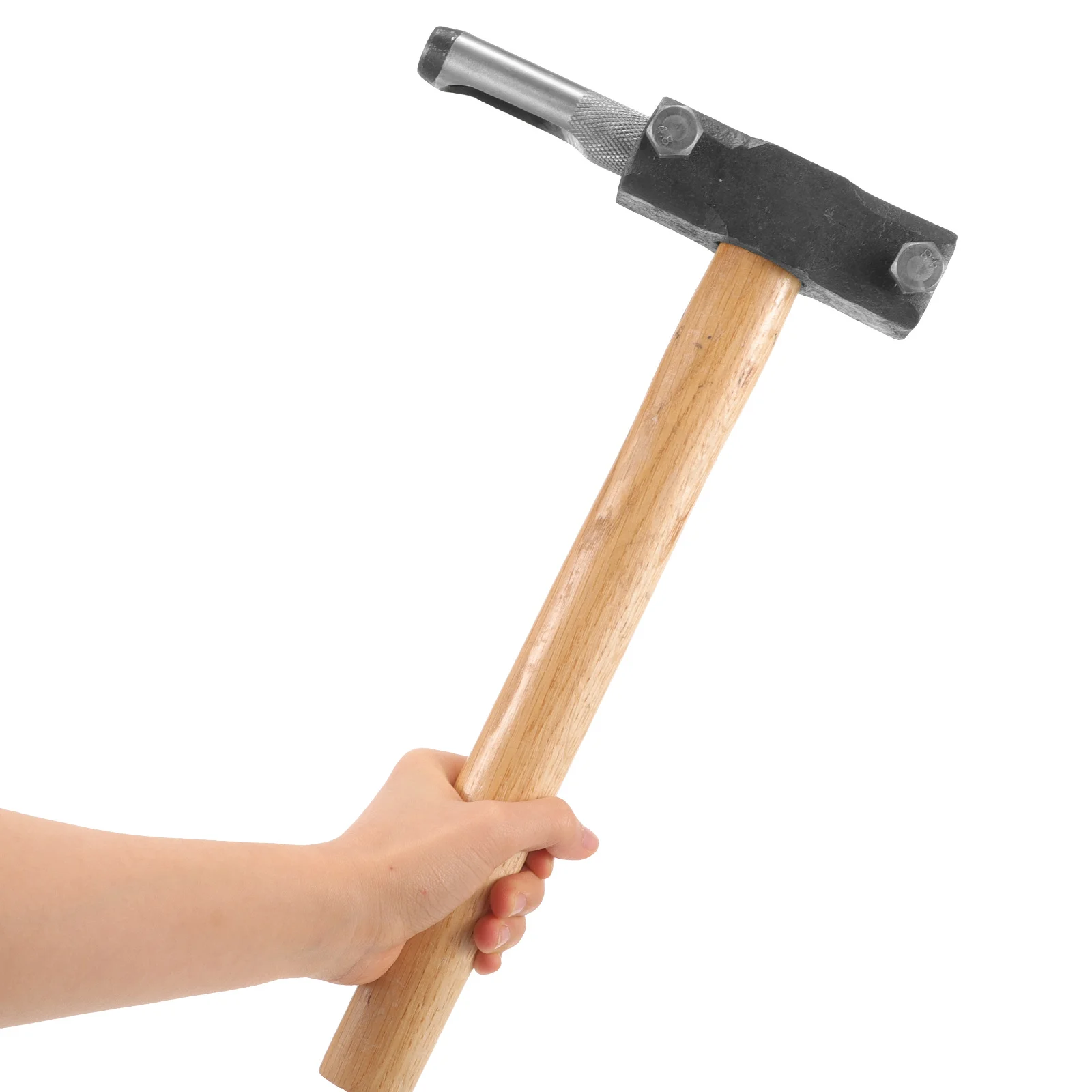 

Mushroom Planting Hammer Double Head Punching Tool Iron Wooden Log Inoculation Hammer Spawn Tool Mushroom Planting Puncher