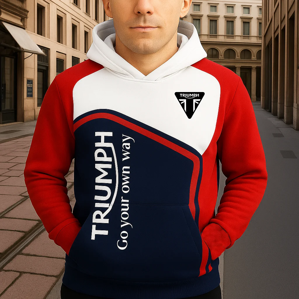 

2026 Triumph Motorcycle Hoodie Fan Edition Printed Sweatshirt Comfortable Casual Long Sleeve Streetwear for Daily Fashion