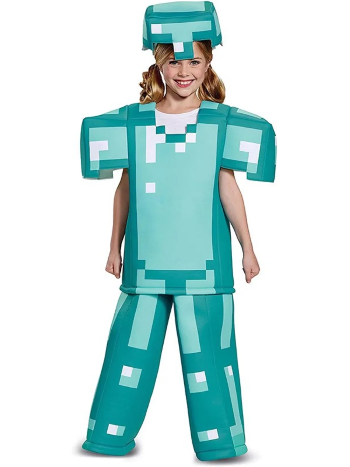 زي أداء دور اللعبة التأثيرية من سلسلة My World Diamond Armor للأطفال من ألياف البوليستر