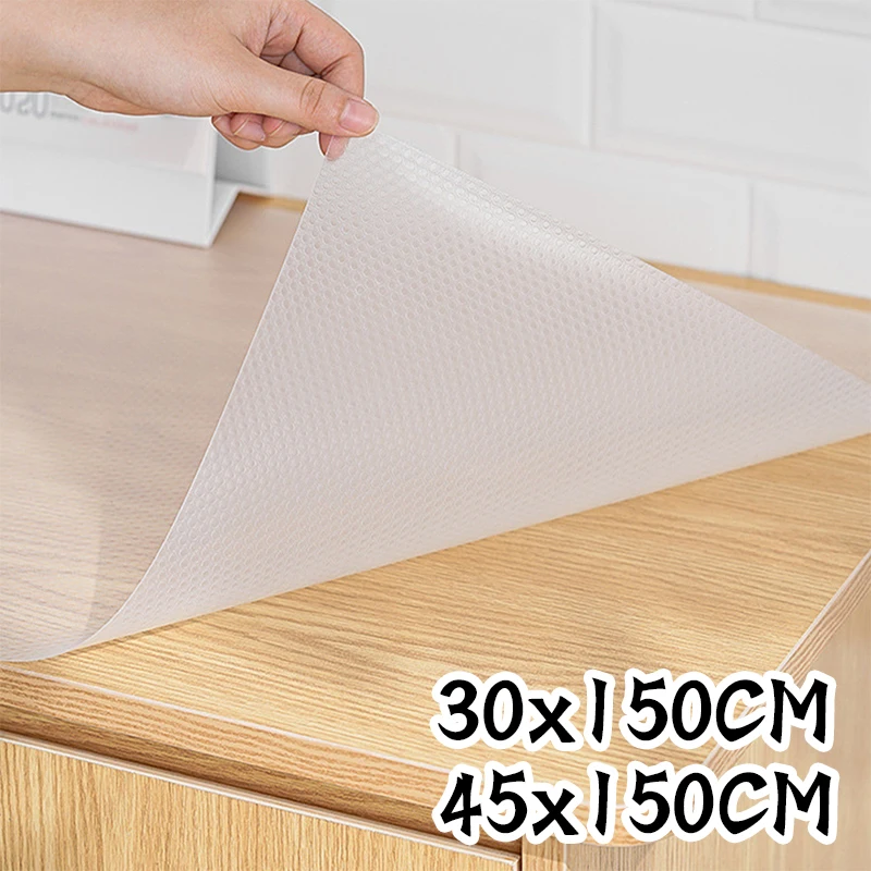 30/45 centimetri EVA Shelf Liner Pad Trasparente Tappetino per cassetti Tappetino per armadio impermeabile a prova di olio Tappetino per frigorifero